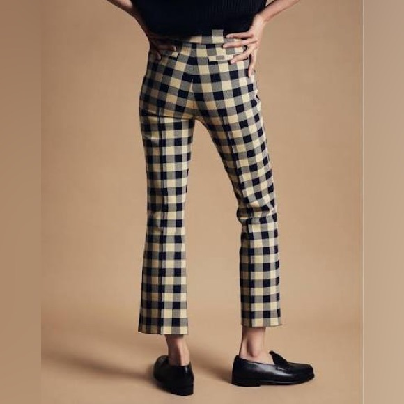 High Sport Gingham Kick Flare Pant Small - made in Italy - Picture 3 of 11